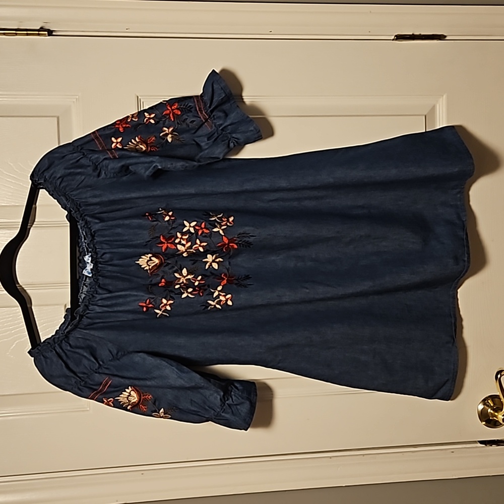J. Gee Floral Embroidered Tunic/Dress